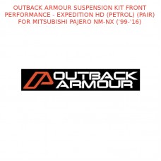 OUTBACK ARMOUR SUSPENSION KIT FRONT EXPD HD(PETROL)(PAIR) PAJERO NM-NX ('99-'16)